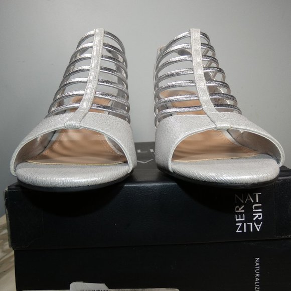 Naturalizer Womens Vanity Open Toe Slip On Slingback Heels 8 - Picture 8 of 14